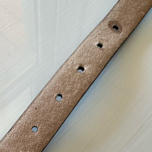 Etienne Aigner Black Leather Belt with Gold Buckle main image 4